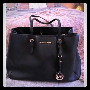 Michael Kors Black Leather Purse